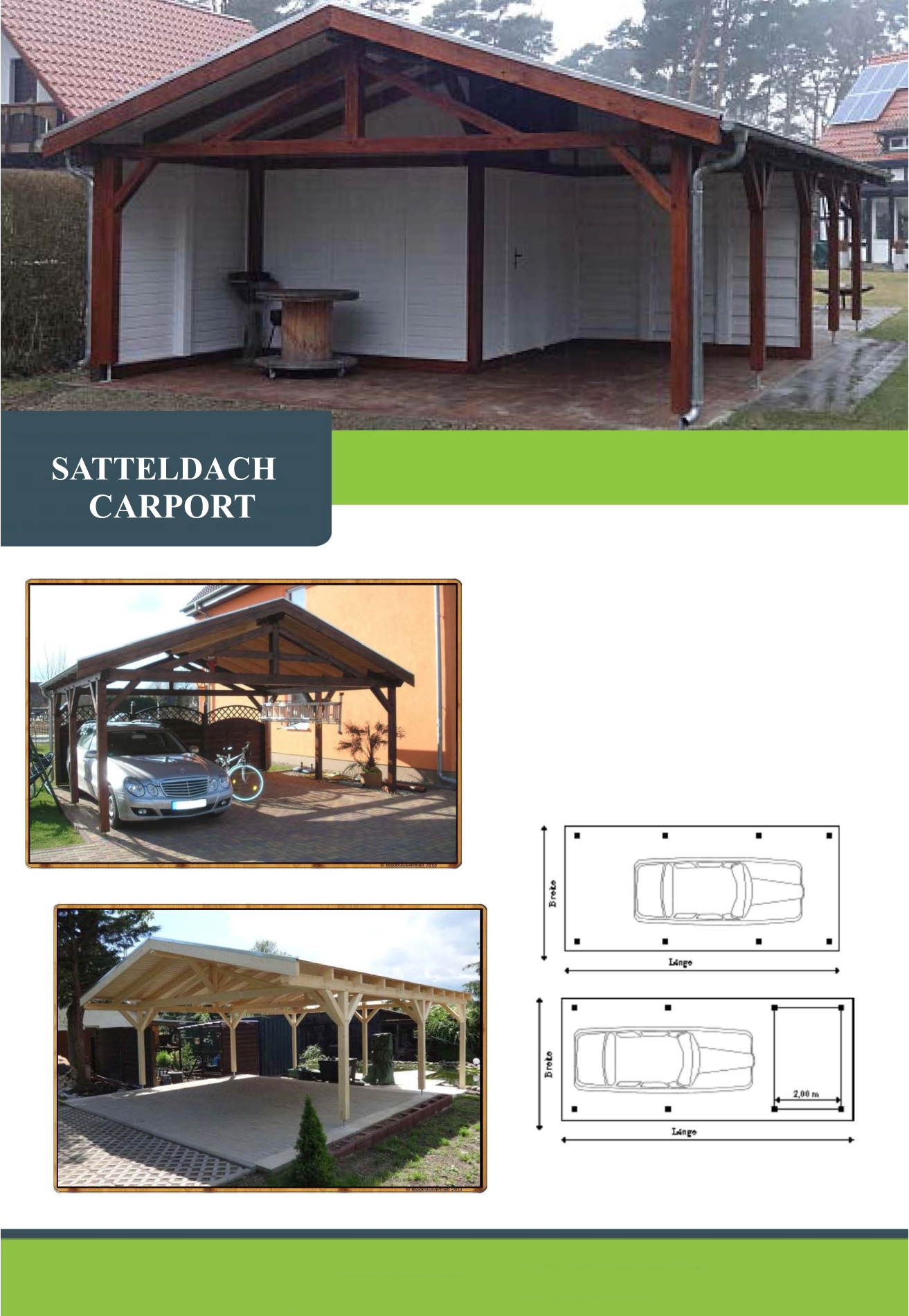 SATTELDACH CARPORT