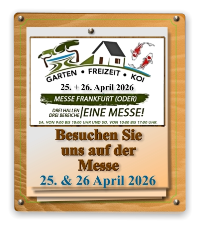 Besuchen Sie  uns auf der Messe 25. + 26. April 2026 25. & 26 April 2026